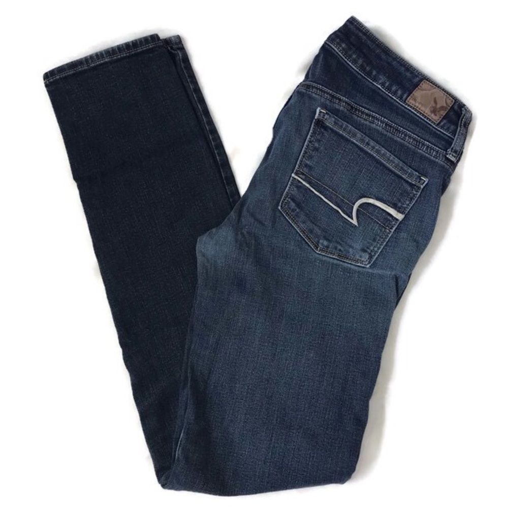 American Eagle Medium Wash Skinny Jeans Sz 6 Long